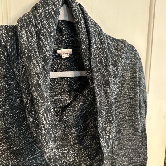 Merona | Heather Gray Cowl-neck Sweatshirt - Picture 3 of 6